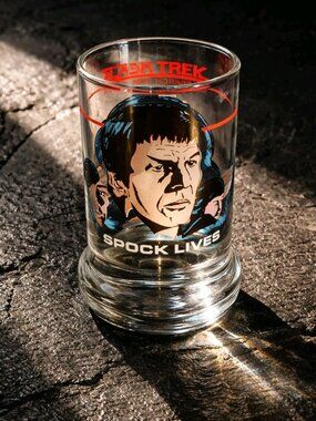 Vintage 1984 Taco Bell Star Trek The Search for Spock Collectors Drink Glass